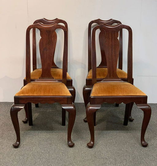 Four Henkel Harris Mahogany Dining Chairs