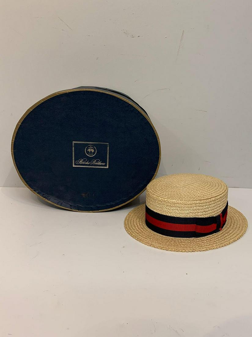 brooks brothers boater hat