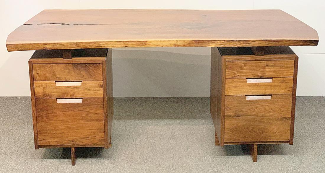 George Nakashima Double Pedestal Desk Sep 13 2019 Briggs