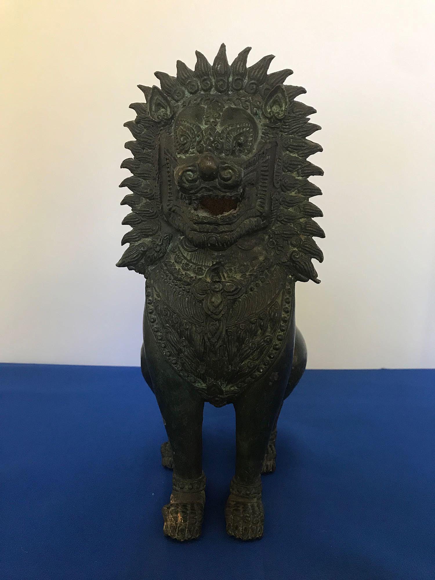 Chinese Bronze Lion Censer (1 of 6)