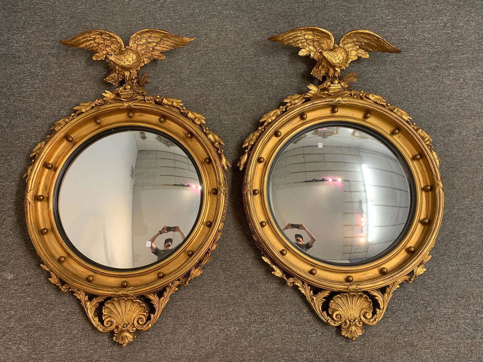 Pair of Friedman Bros. Bullseye Mirrors (1 of 6)