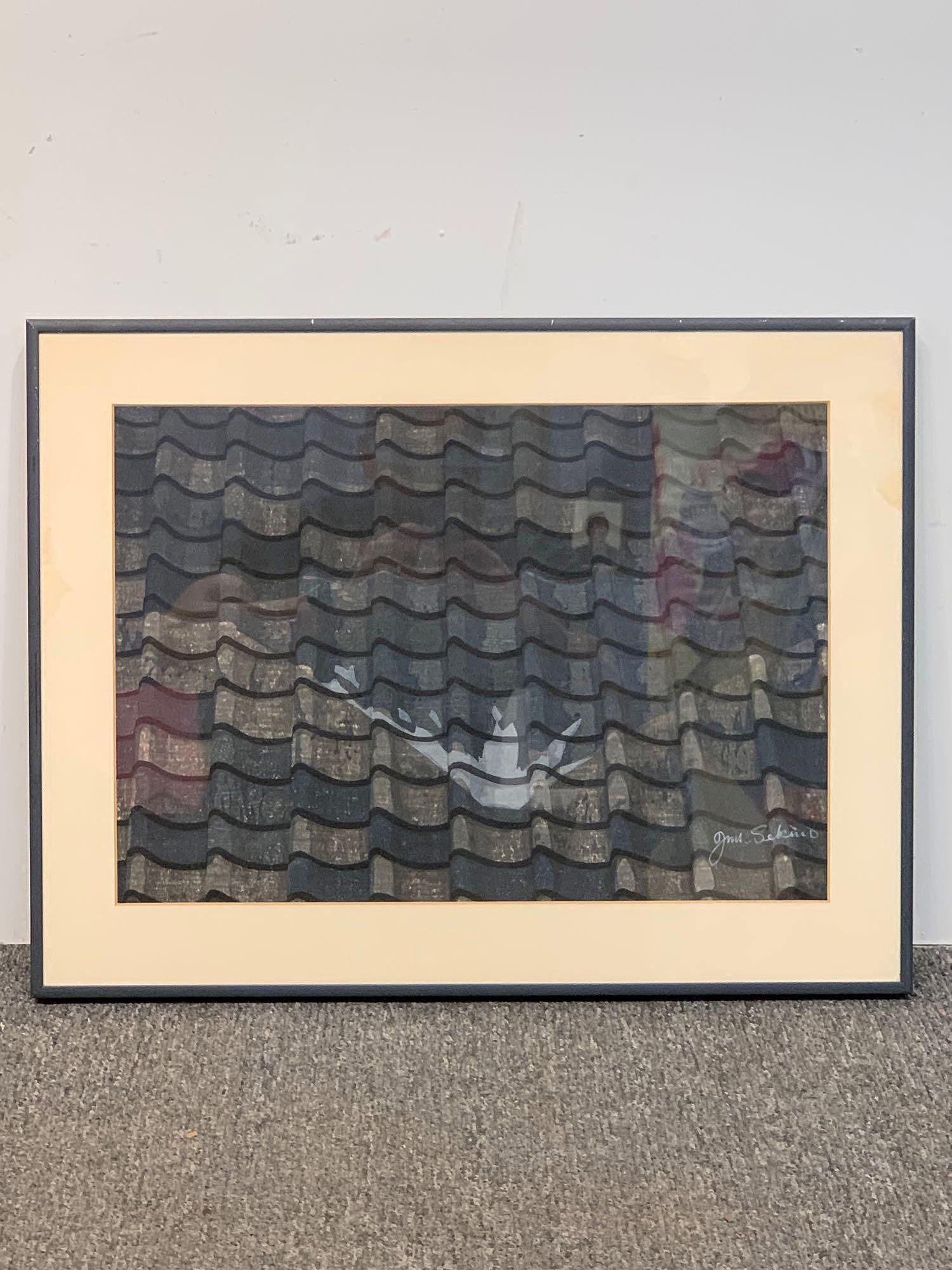 Junichiro Sekino. Woodblock Print, Station 14 (1 of 3)