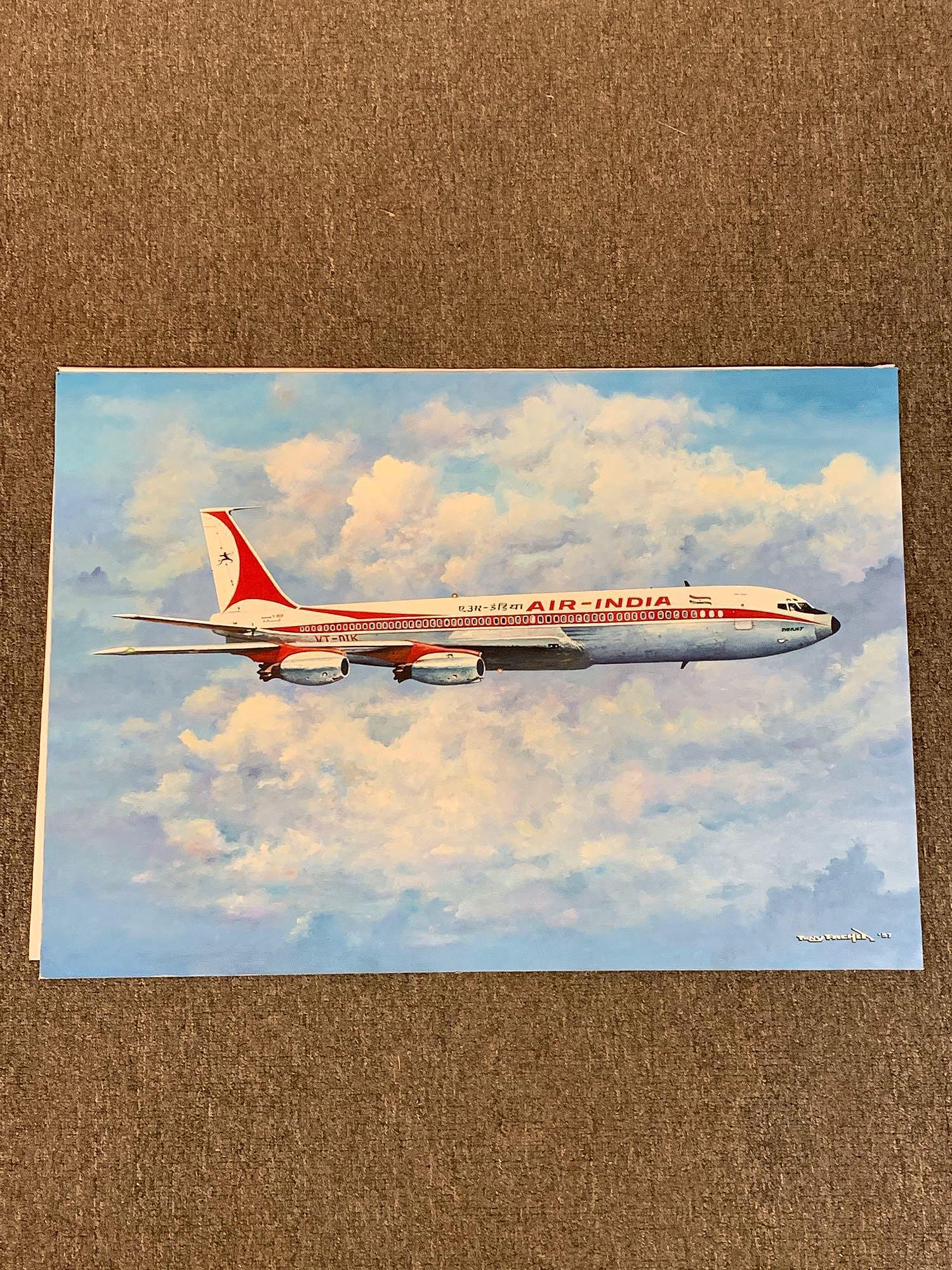 Tony Fachet. Oil On Panel, Air-India (1 of 5)