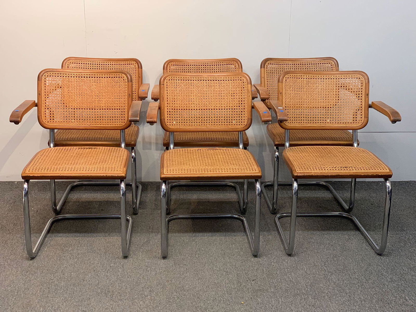 Seven Marcel Breuer Cesca Armchairs (1 of 4)