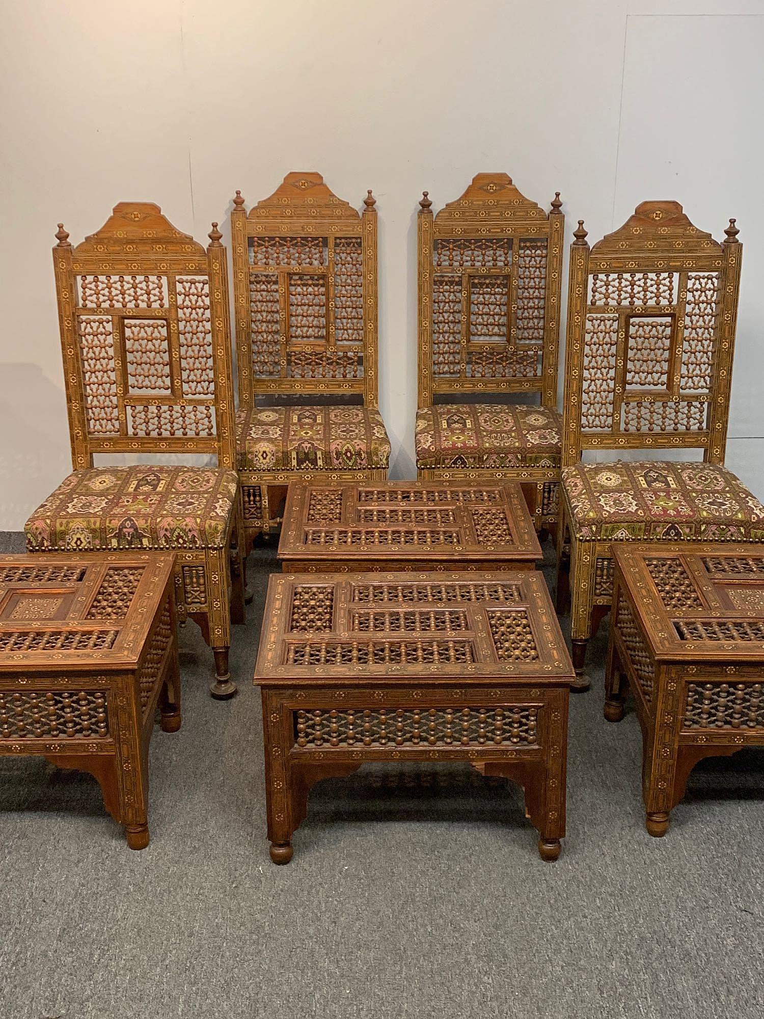 Eight-piece Syrian Living Room Suite (1 of 7)