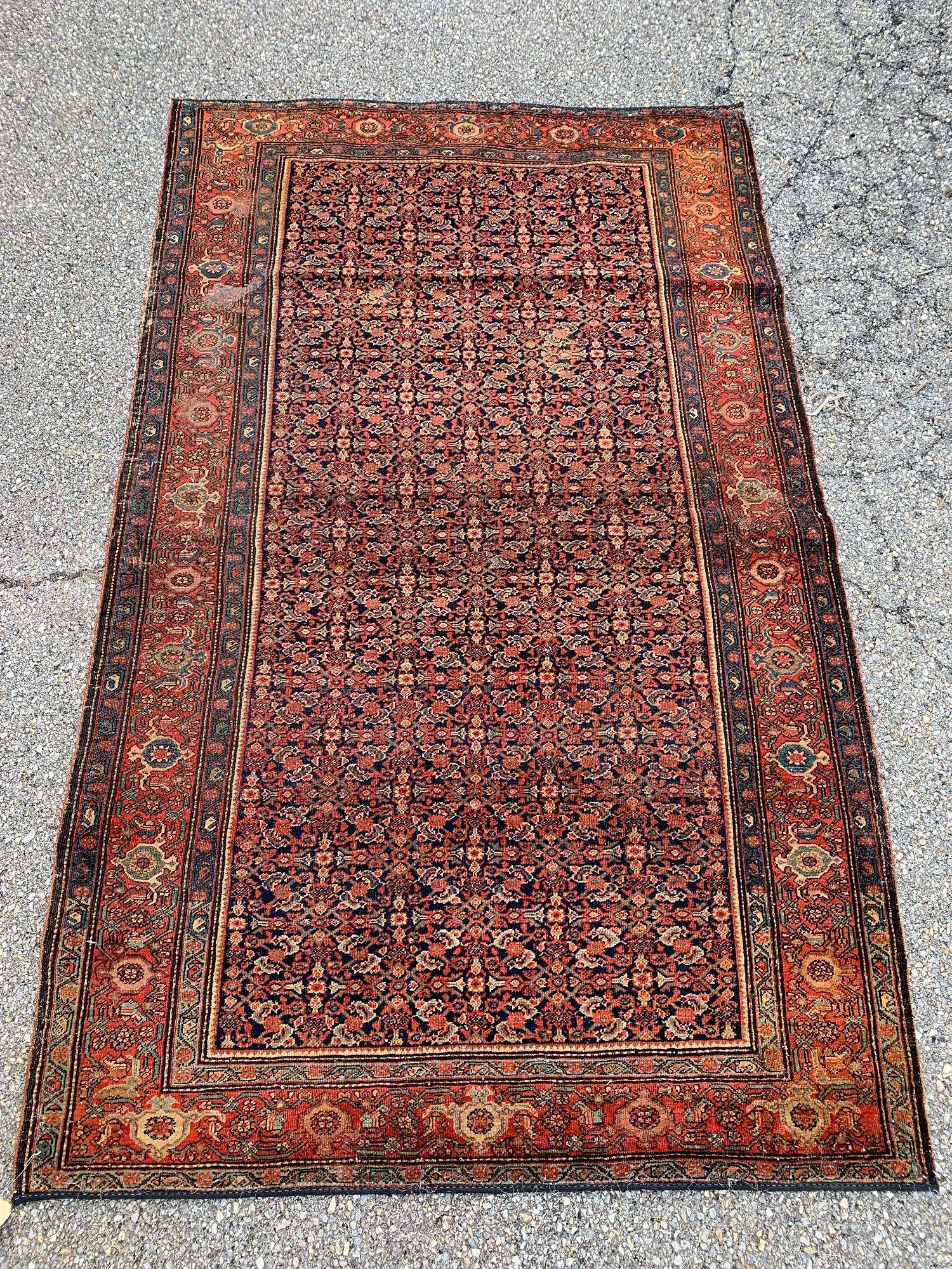 Antique Persian Area Carpet, 6ft 11in x 4ft 3in (1 of 5)