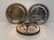 Seven Mexican Sterling Silver Plates