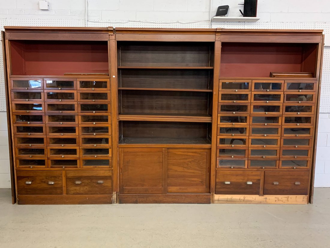 Antique Three-part Store Cabinet (1 of 5)