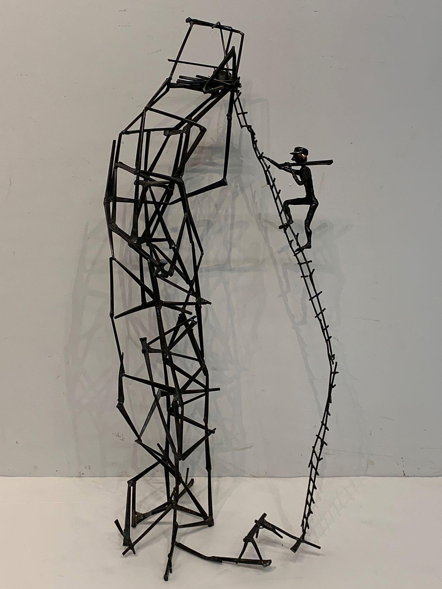 F.B. Thompson Brutalist Cut Nail Sculpture (1 of 4)