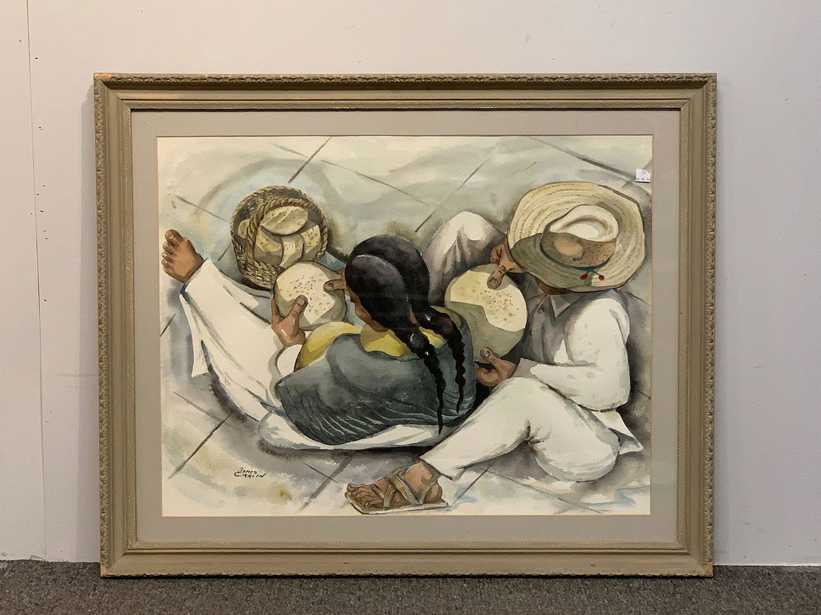 James Carlin Watercolor and Gouache on Paper. Breaking (1 of 2)