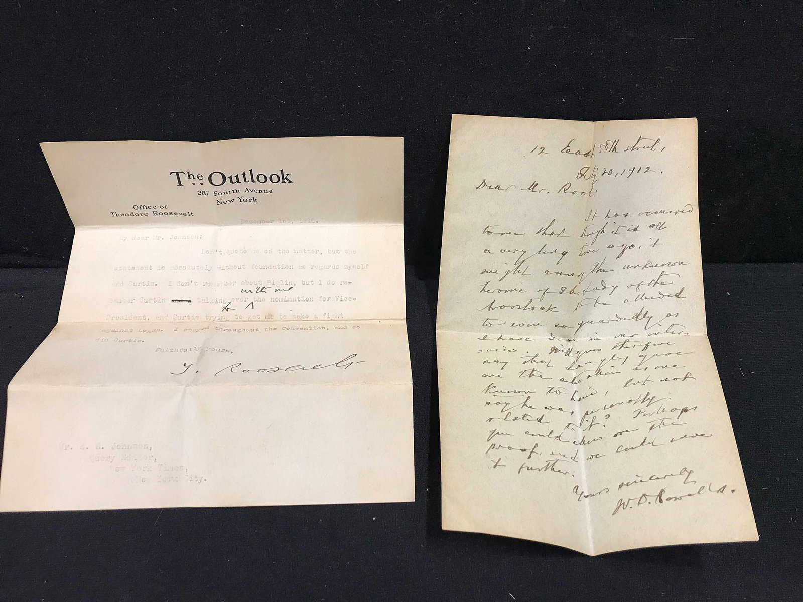 Theodore Roosevelt Letter and Other Correspondence (1 of 4)