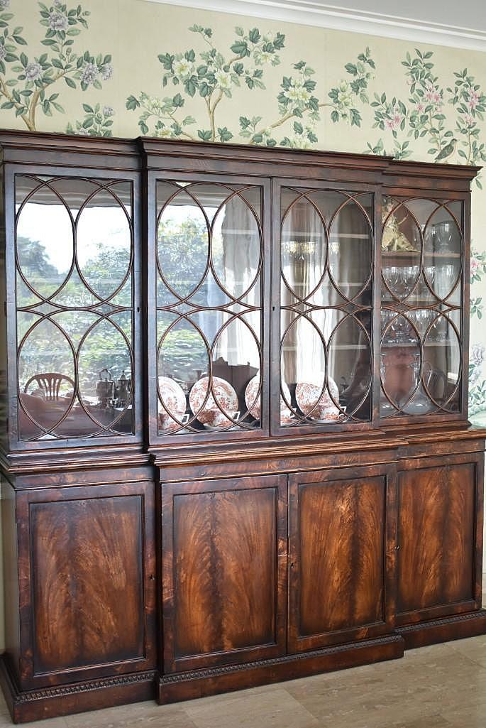 Regency Style Mahogany China Cabinet (1 of 3)