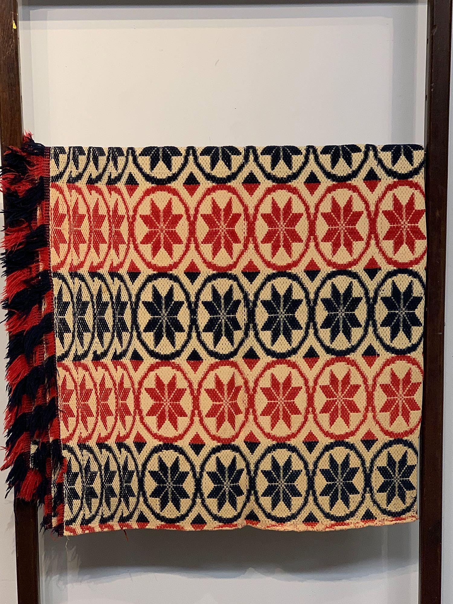 19th Century Jacquard Coverlet (1 of 3)