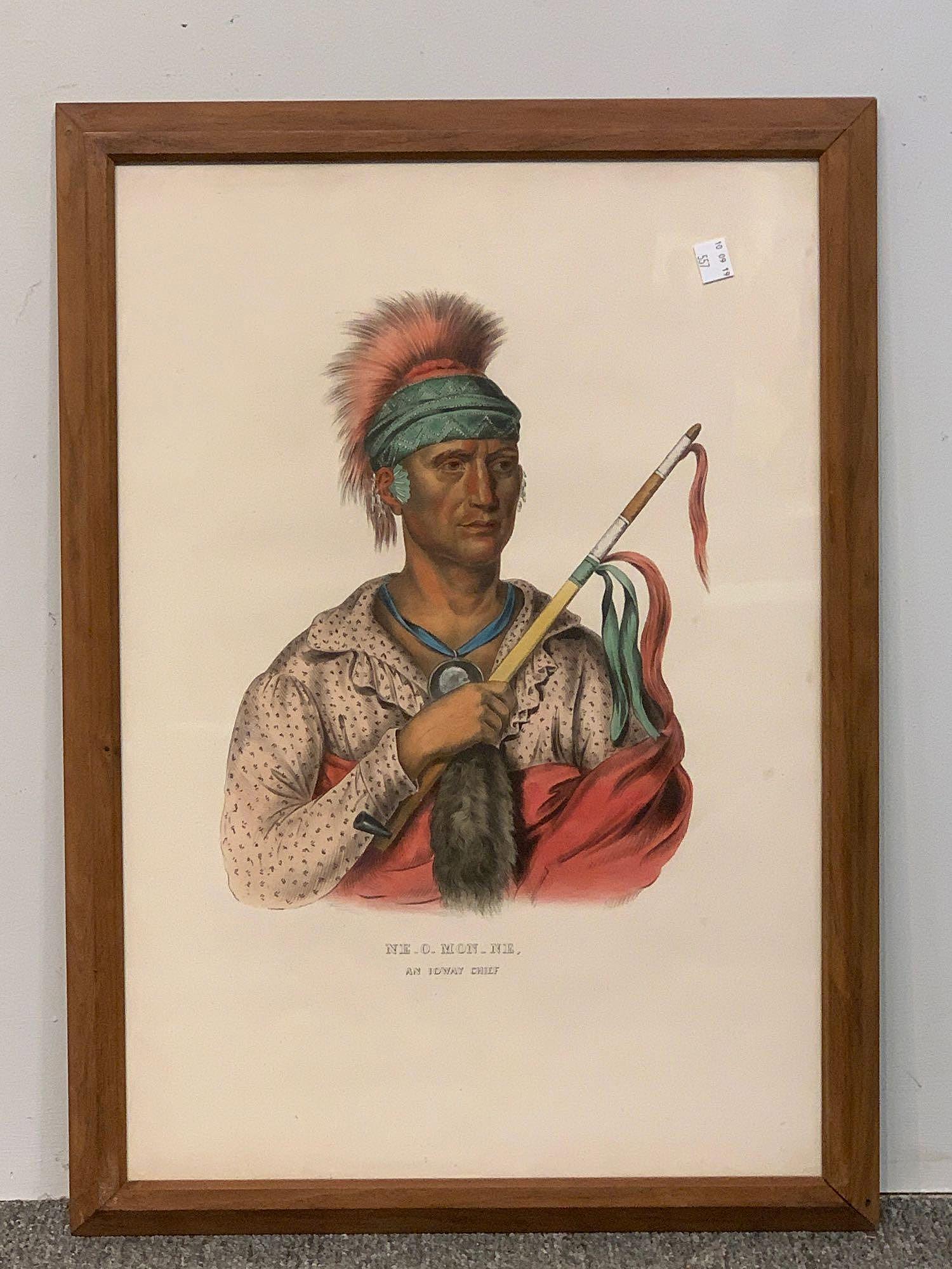 McKenney and Hall Lithograph. Ne-O-Mon-Ne (1 of 3)