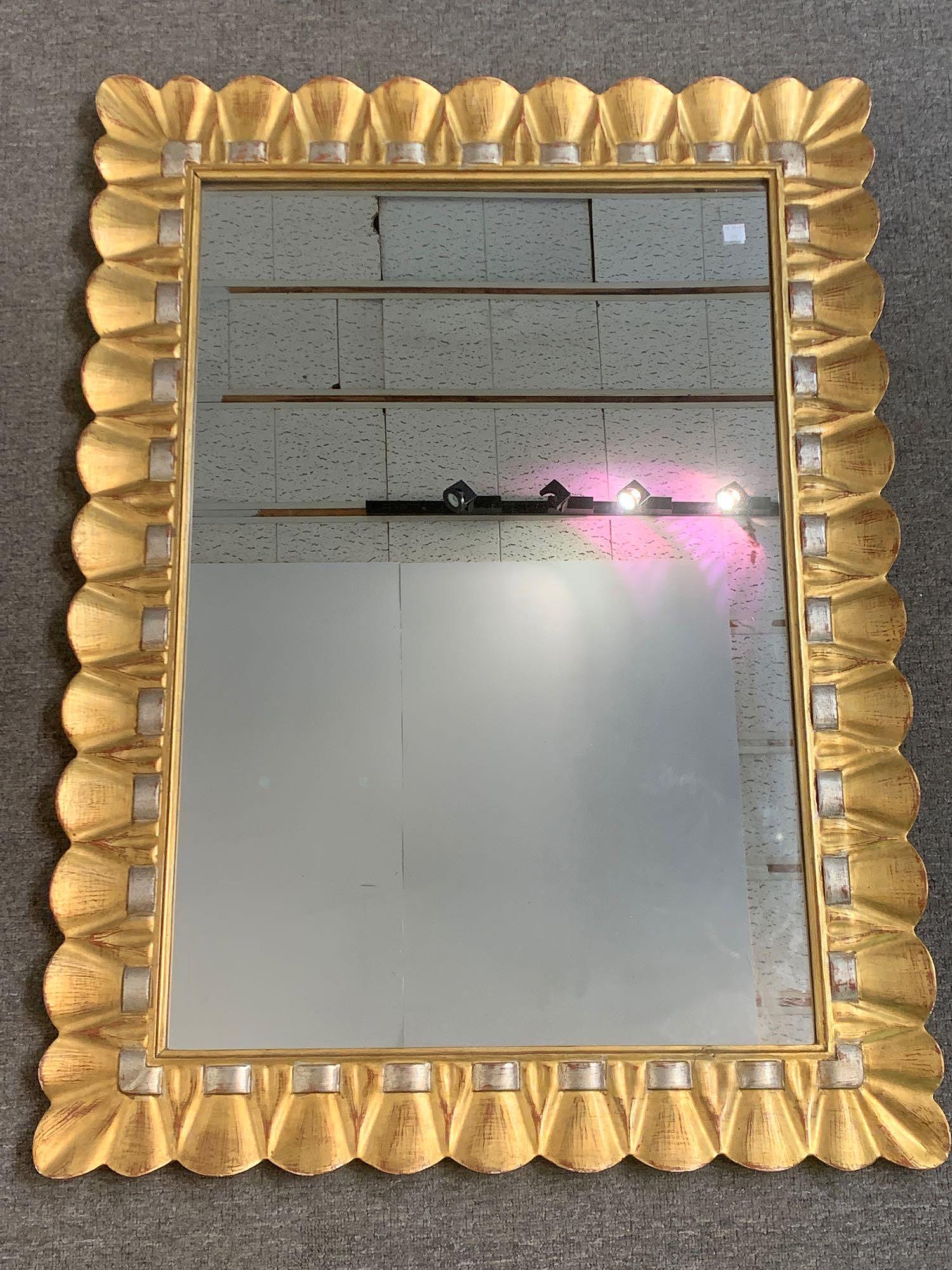 Decorator Gilt and Silvered Mirror (1 of 3)