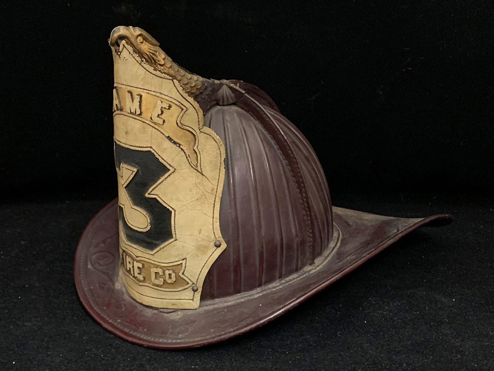 19th C. West Chester Fire Helmet (1 of 5)