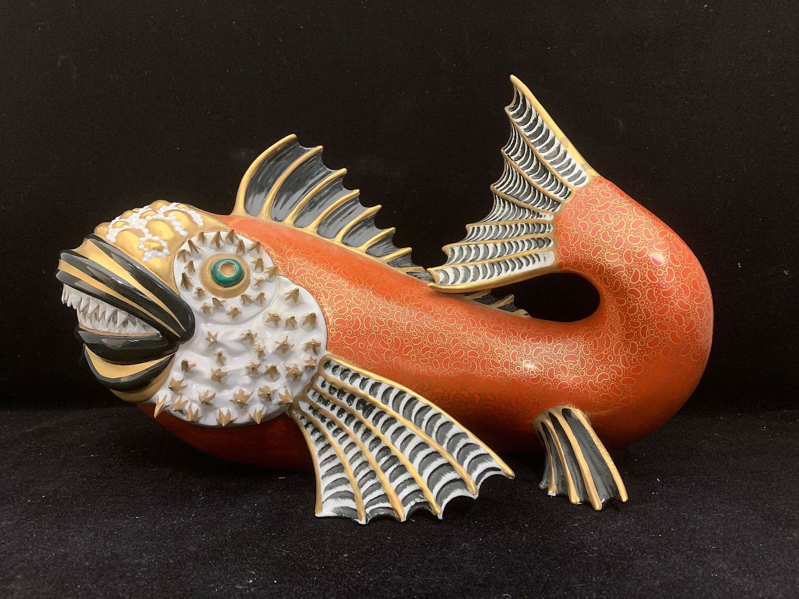 Large Porcelain Fish Sculpture (1 of 5)