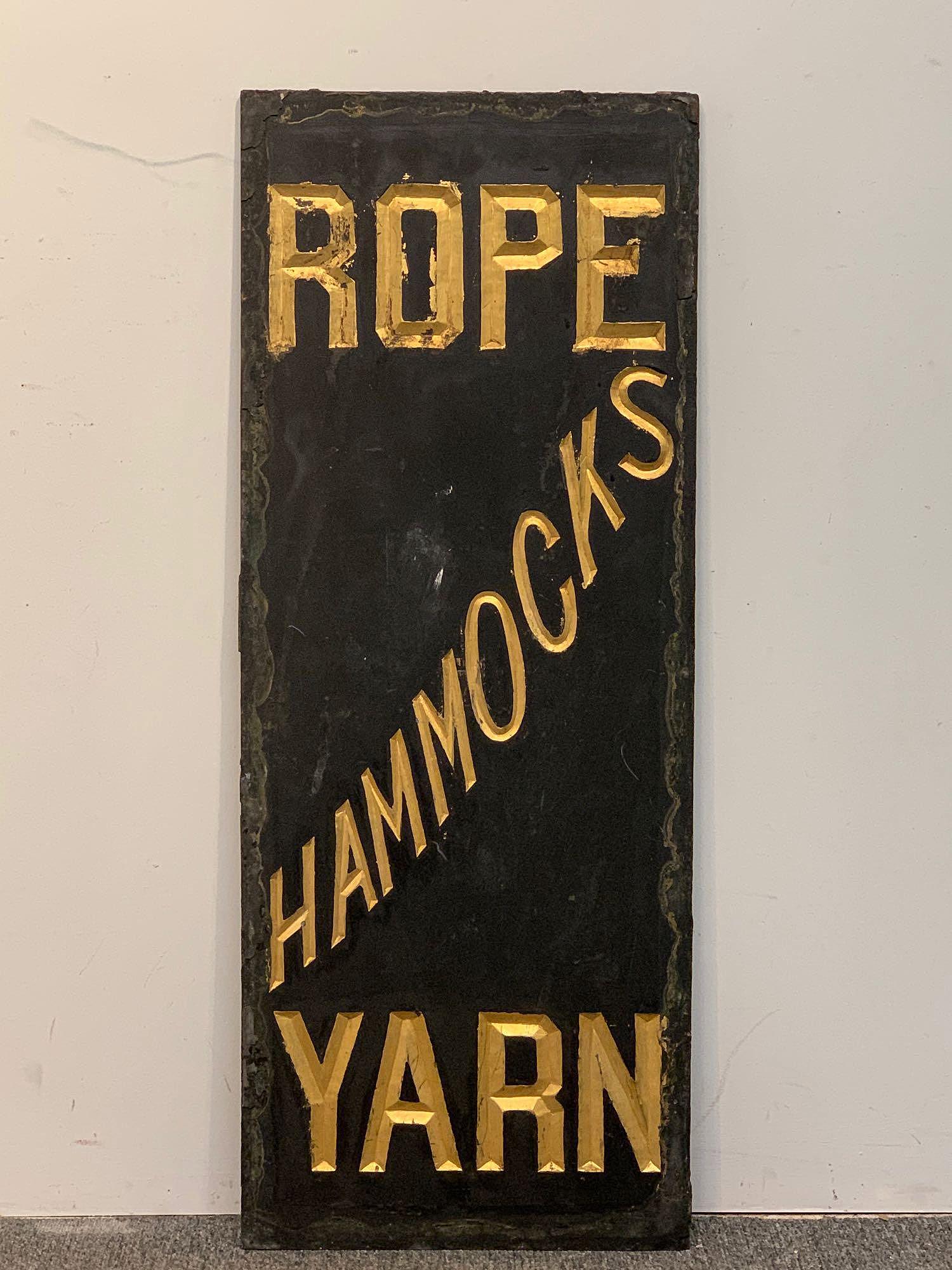 Rope, Hammocks, Yarn Slate Advertising Sign (1 of 4)