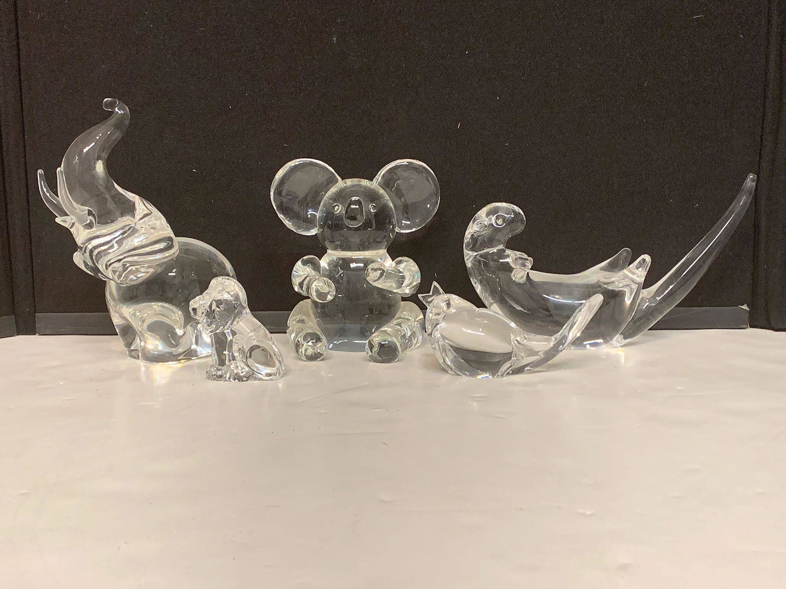 Five Steuben Glass Animals (1 of 5)