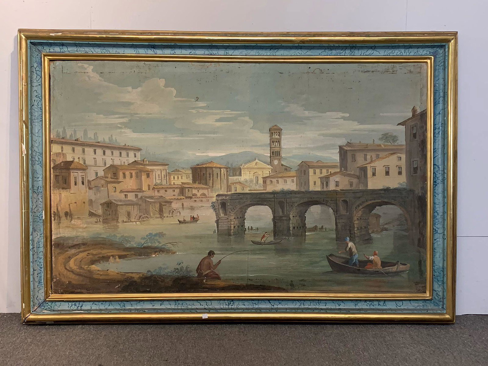 Pair of Large Format 19th C. Italian Paintings (1 of 6)
