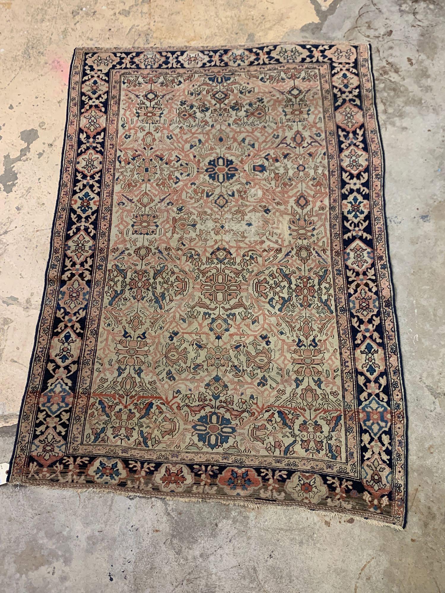 Persian Sarouk Throw Carpet, 6ft x 4ft1in (1 of 8)