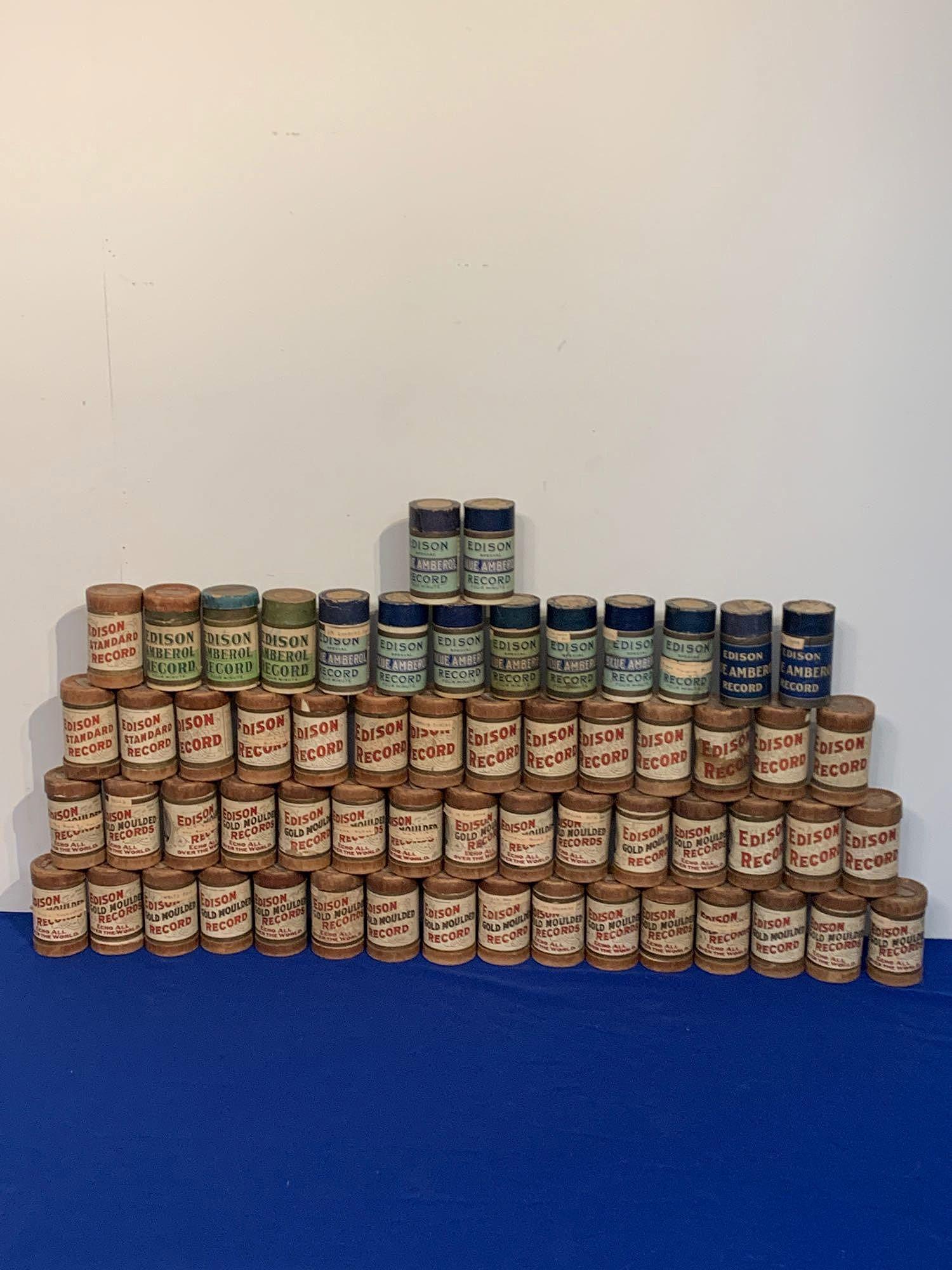 Collection of Sixty Edison Wax Cylinder Records (1 of 7)