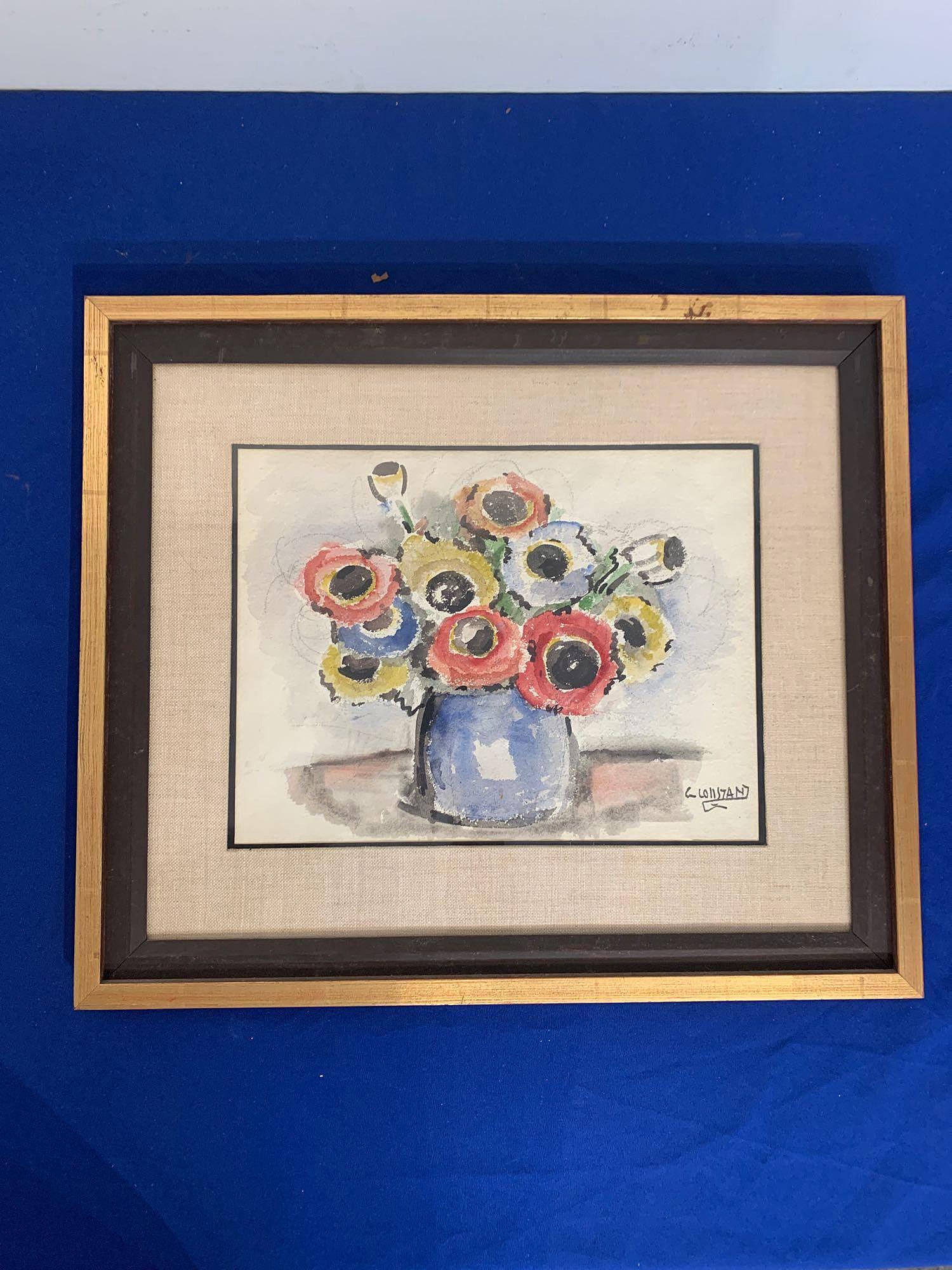 G. Constant. Watercolor, Floral Still Life (1 of 4)