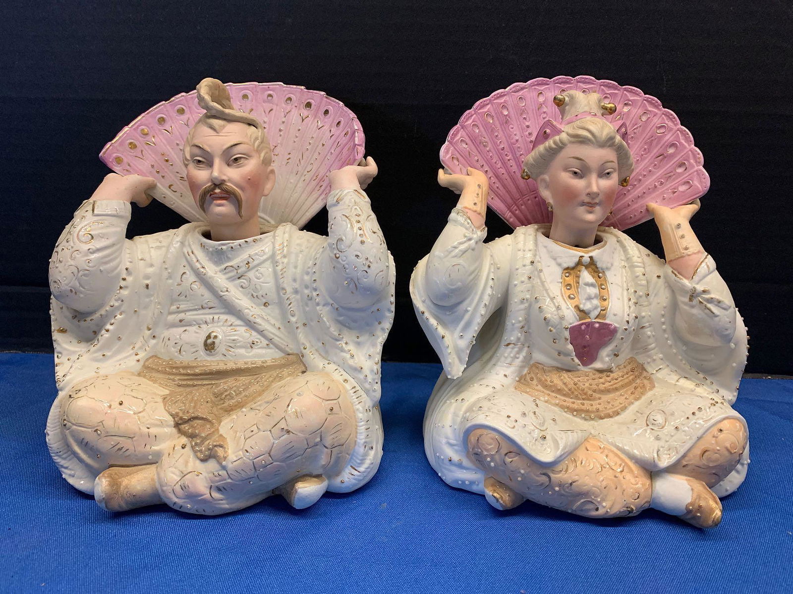 Pair Of Bisque Porcelain Nodder Figurines (1 of 4)