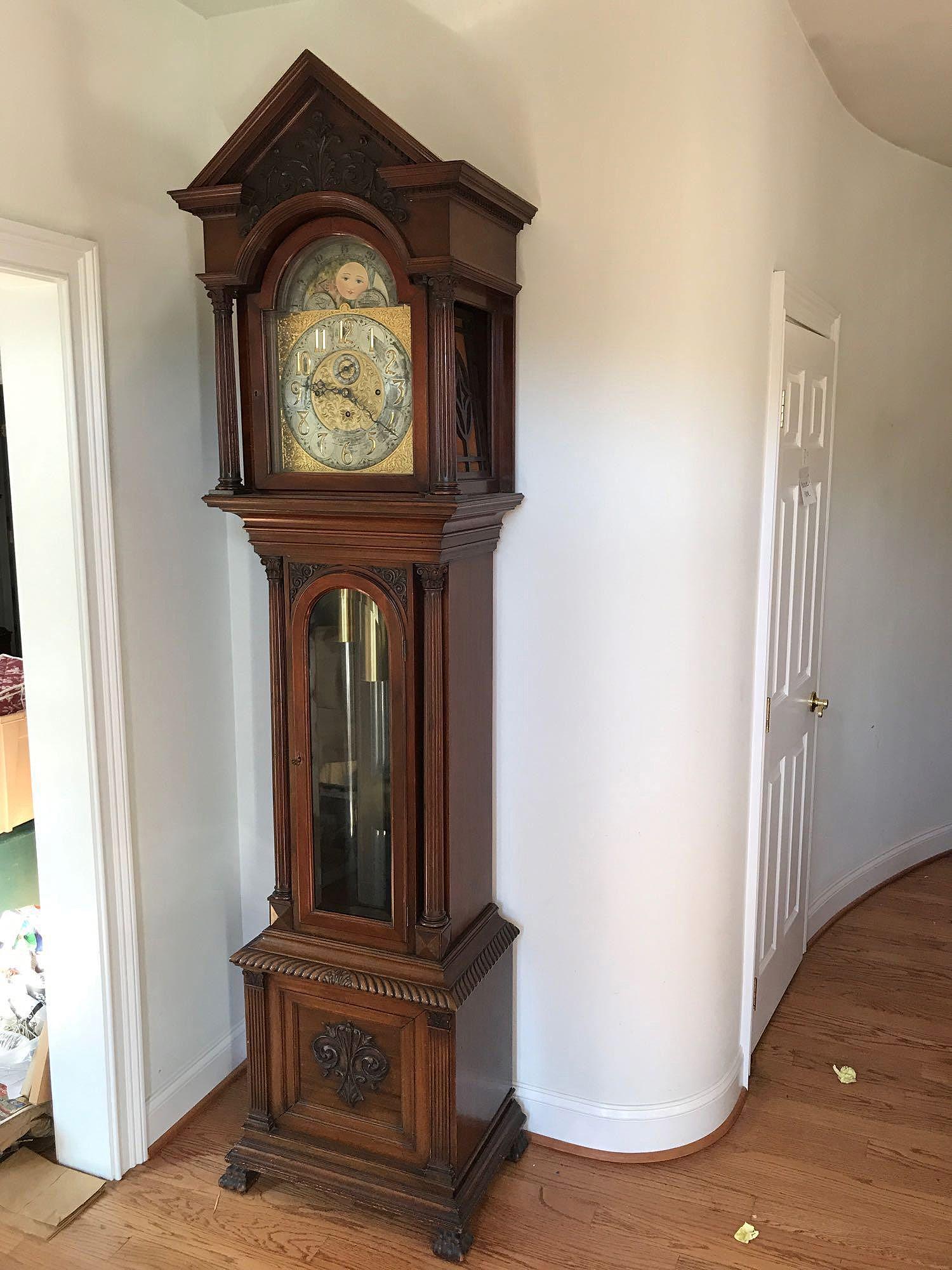Mahogany Tall Case Clock, Elliot London (1 of 11)