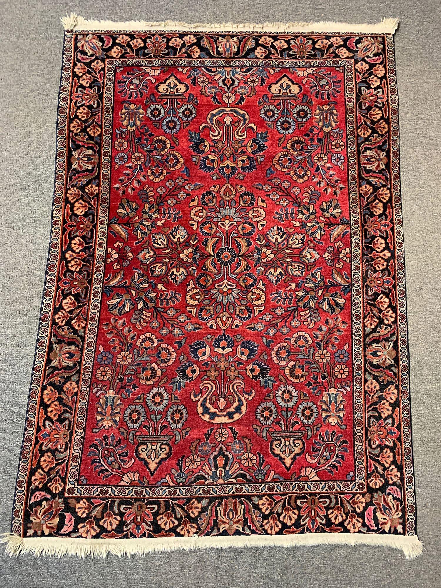Sarouk Area Carpet, 58 in x 40 in (1 of 3)