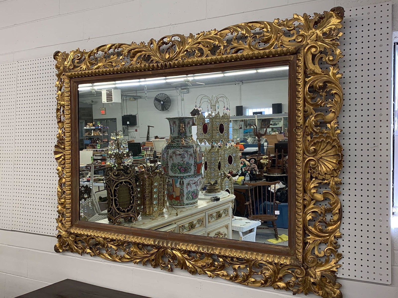 Monumental 19th C. Giltwood Mirror (1 of 5)