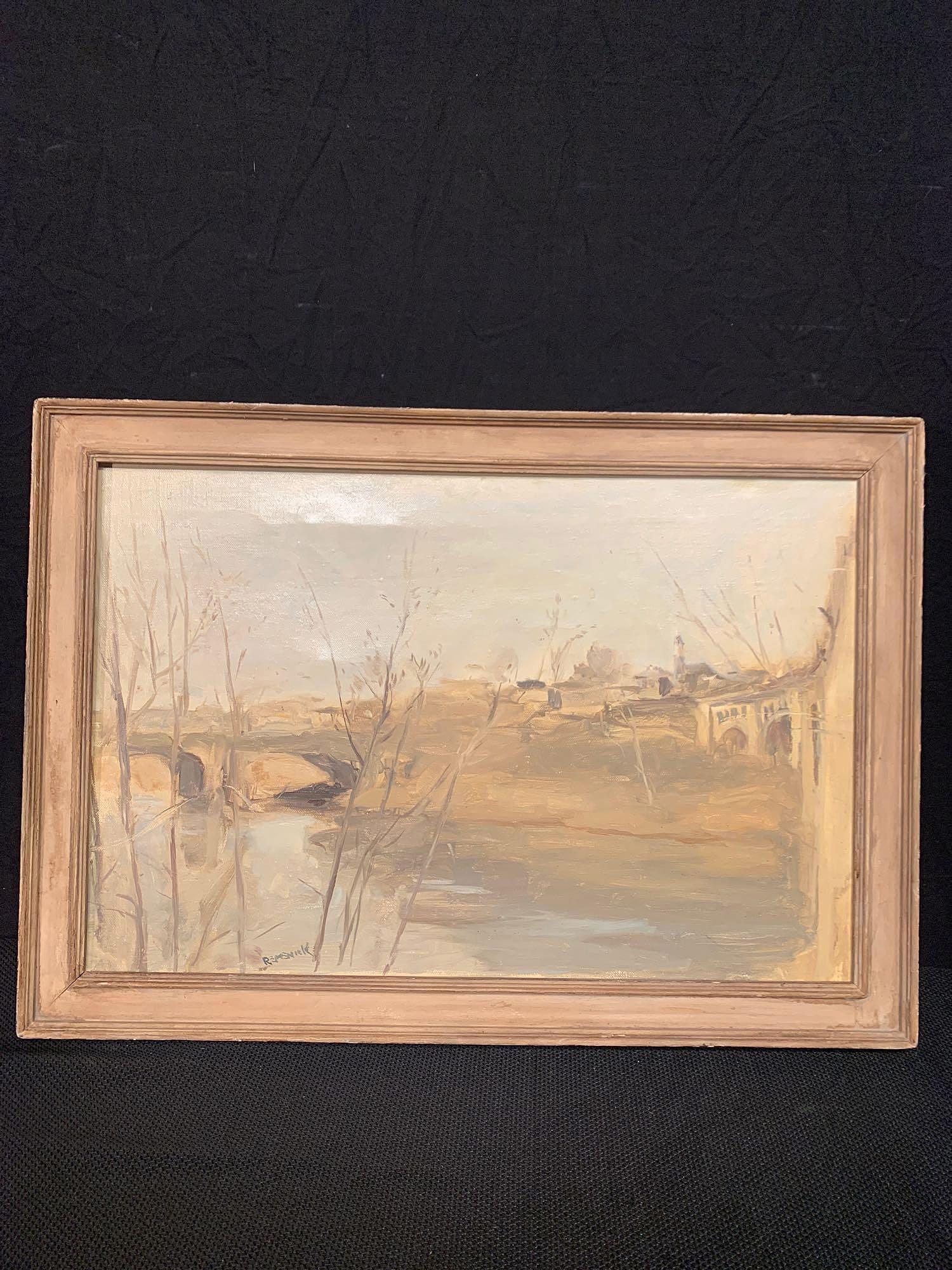 S. Remenick. Oil/Canvas, View of Manyunk (1 of 6)