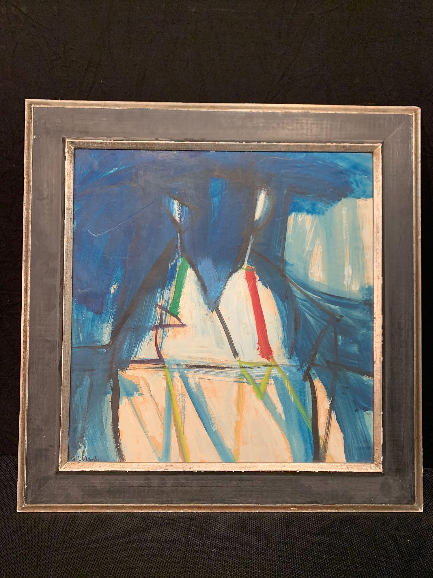 Eugene Brands. Gouache/Board, Abstract (1 of 5)