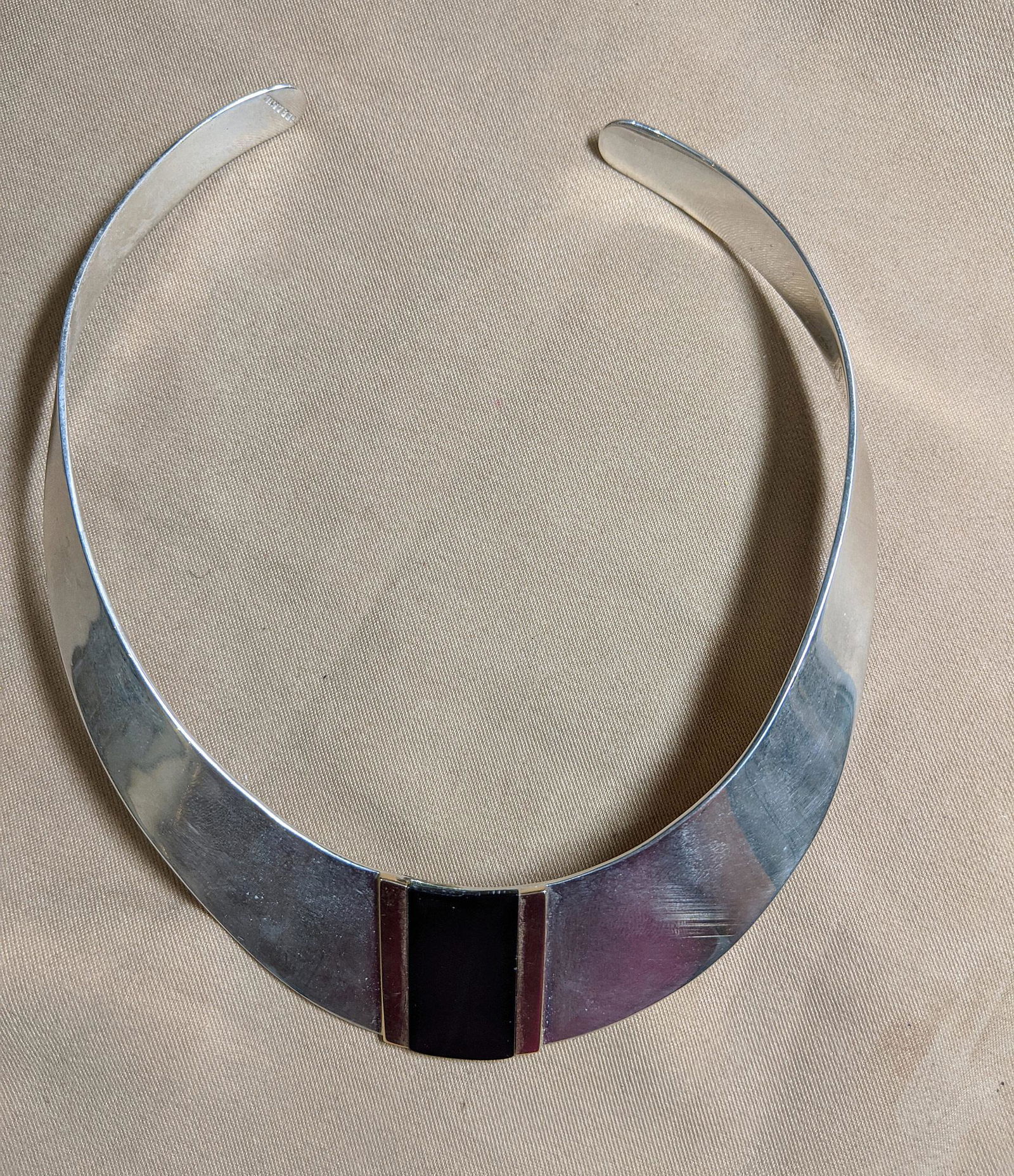 Black Onyx & Silver Artisan Necklace (1 of 4)