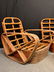 Paul Frankl-style Rattan Living Room Set - 2