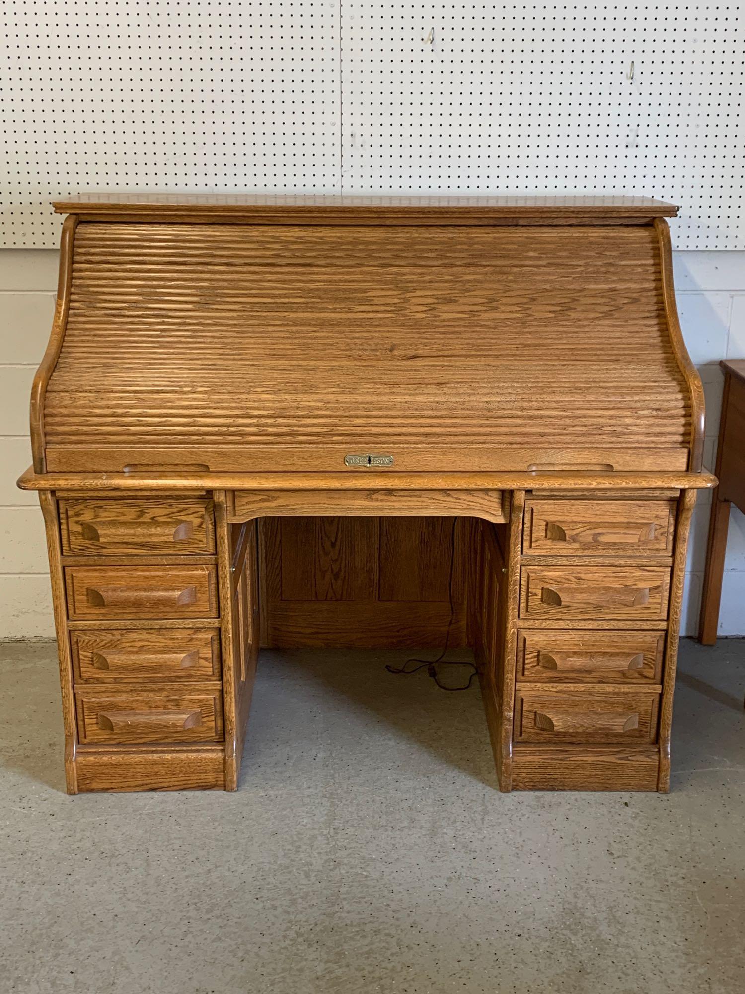 Jefferson roll on sale top desk