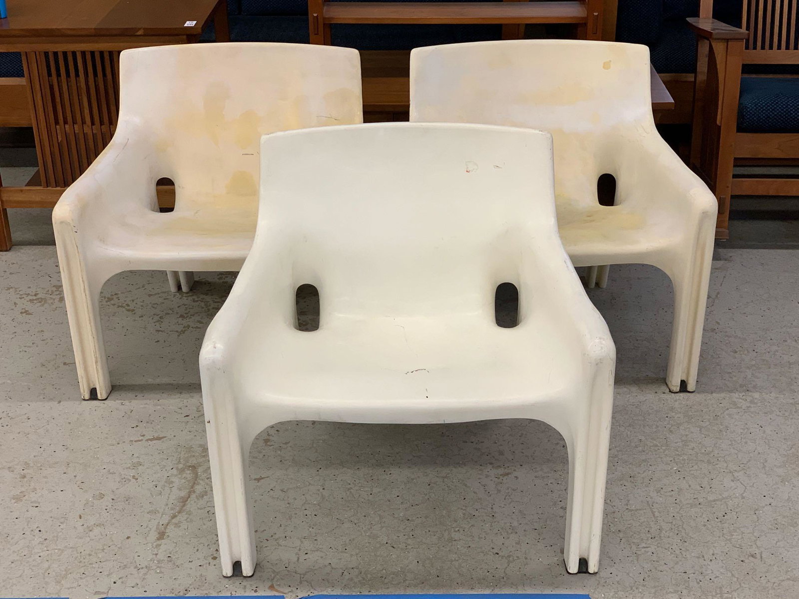 Three Vico Magistretti Vicario Lounge Chairs (1 of 7)