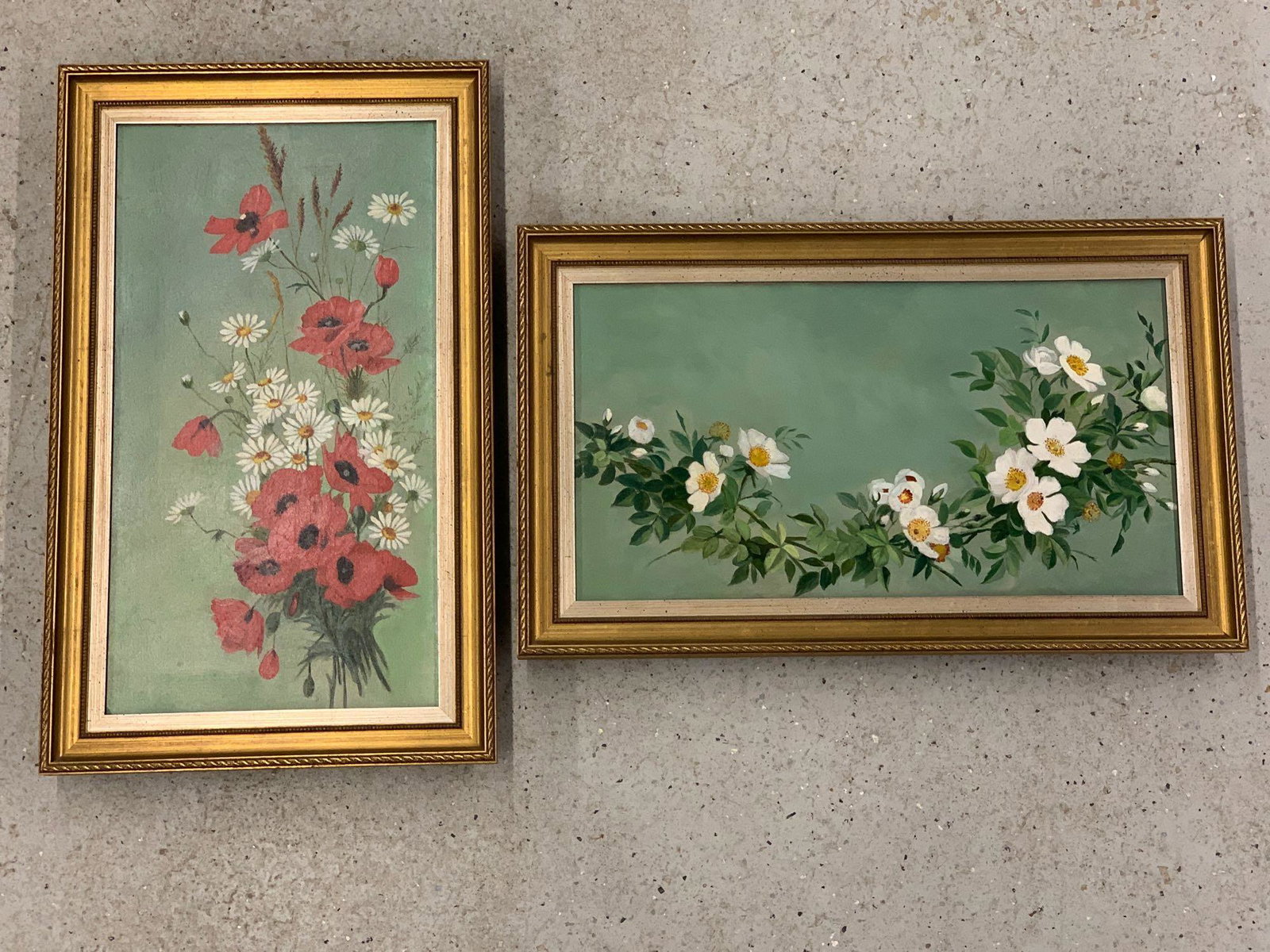 Pr. 19th C. Oils/Canvas, Floral Still Lifes (1 of 5)