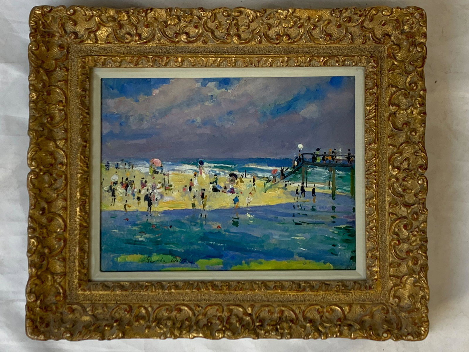 Martha Walters. Oil/Panel, Boardwalk Beach (1 of 7)