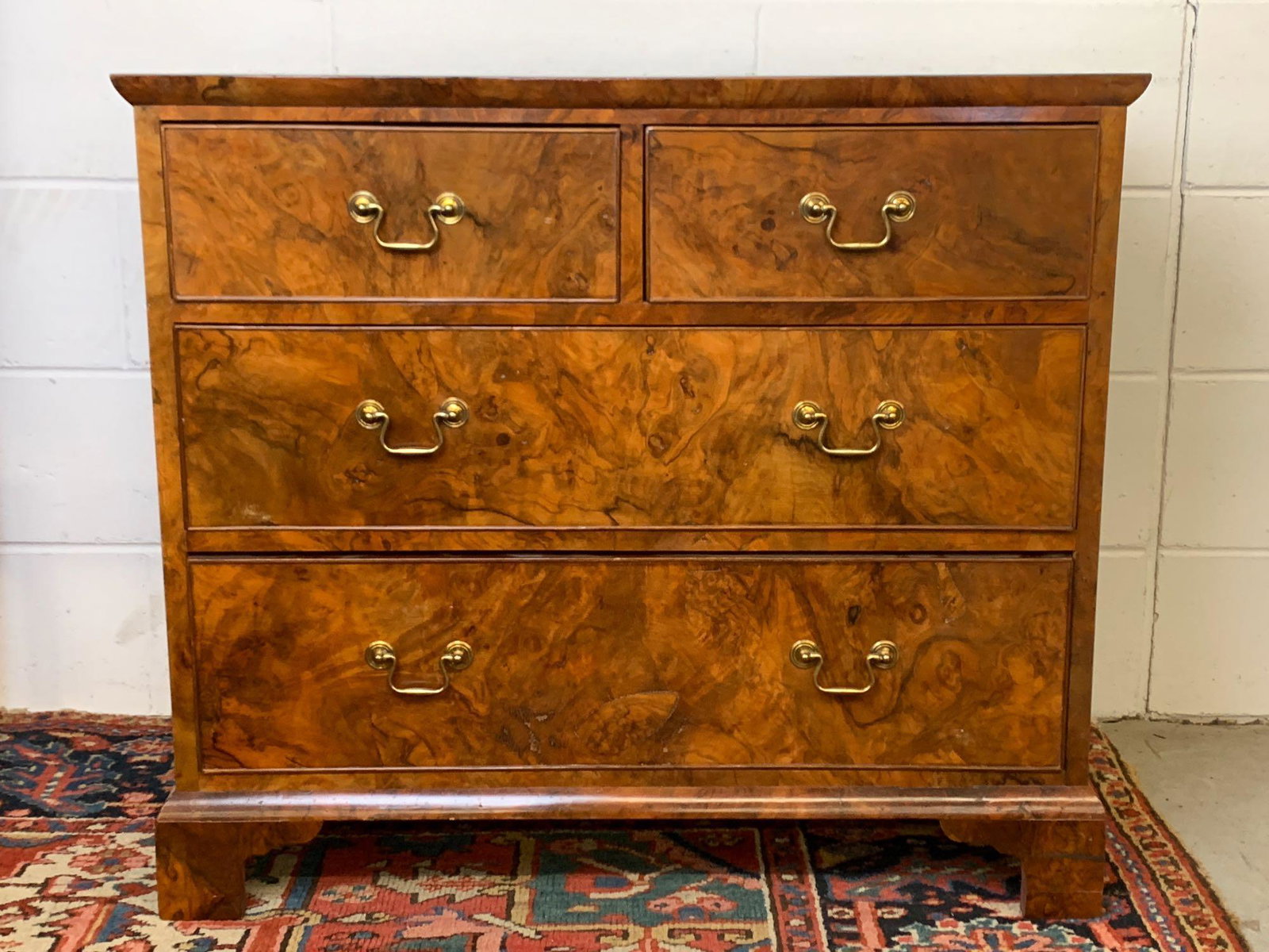 Georgian Style Burlwood Bachelor Chest (1 of 5)