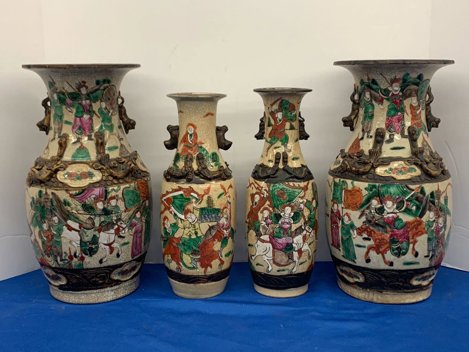 Four Chinese Crackle Porcelain Vases (1 of 12)
