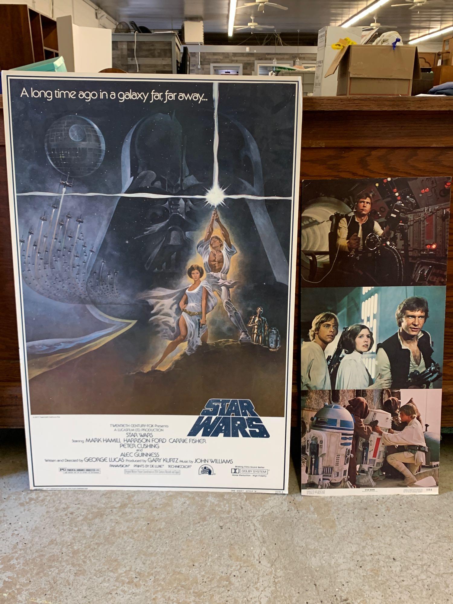 1977 Star Wars Movie Poster and Lobby Cards (1 of 9)