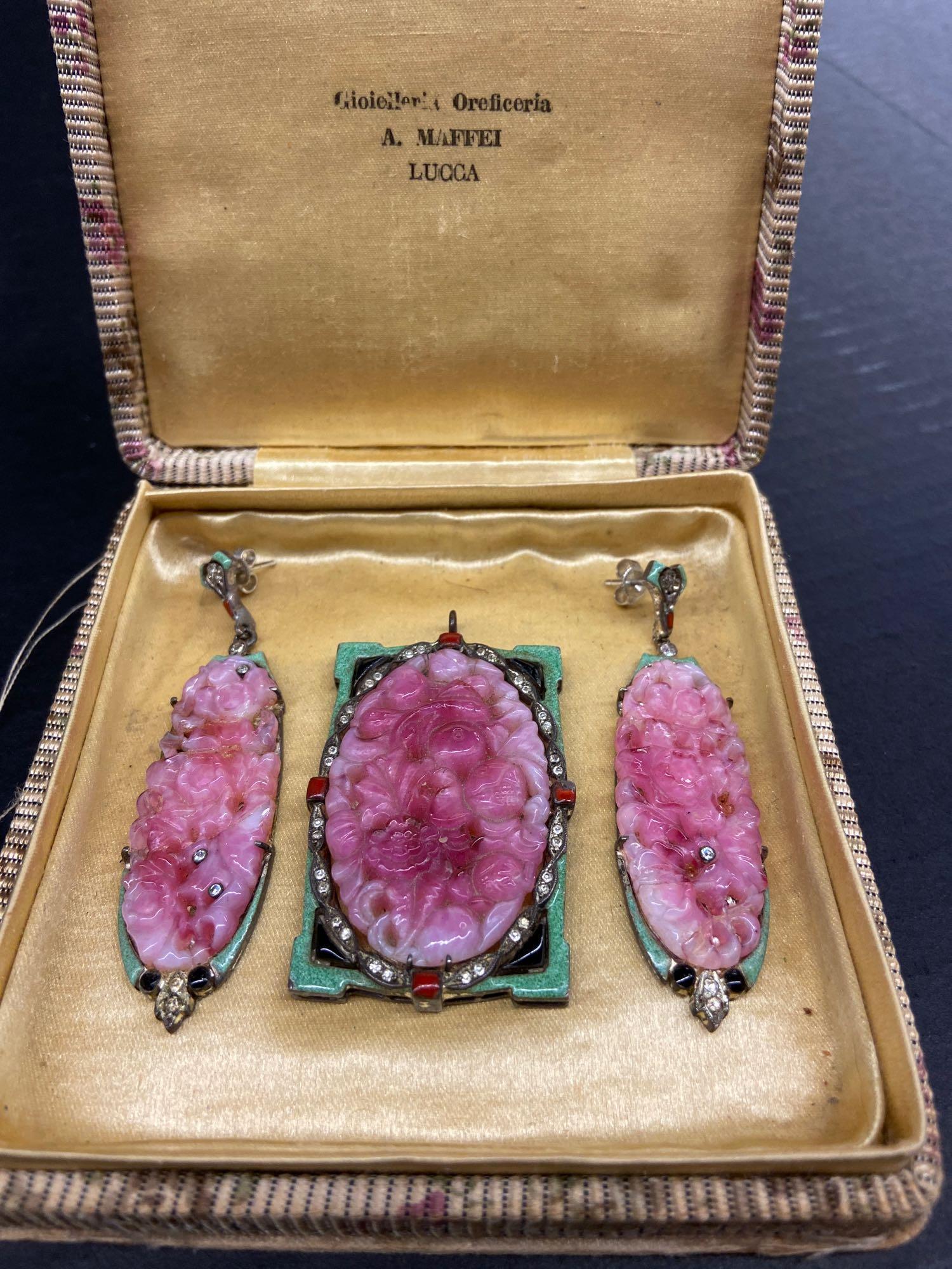 Antique Earrings & Pendant Set (1 of 8)