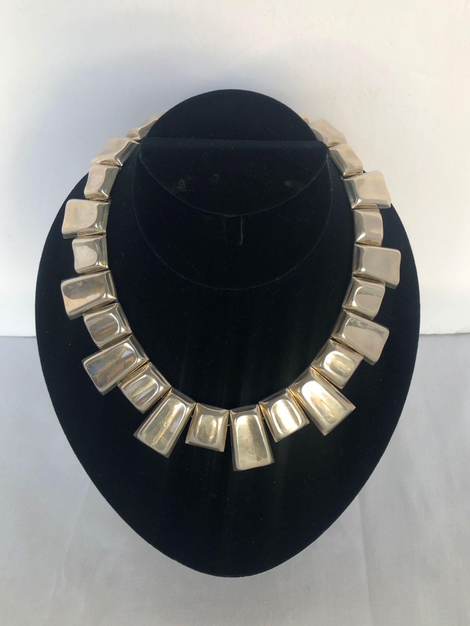 Mexican Sterling Sunburst Collar (1 of 5)