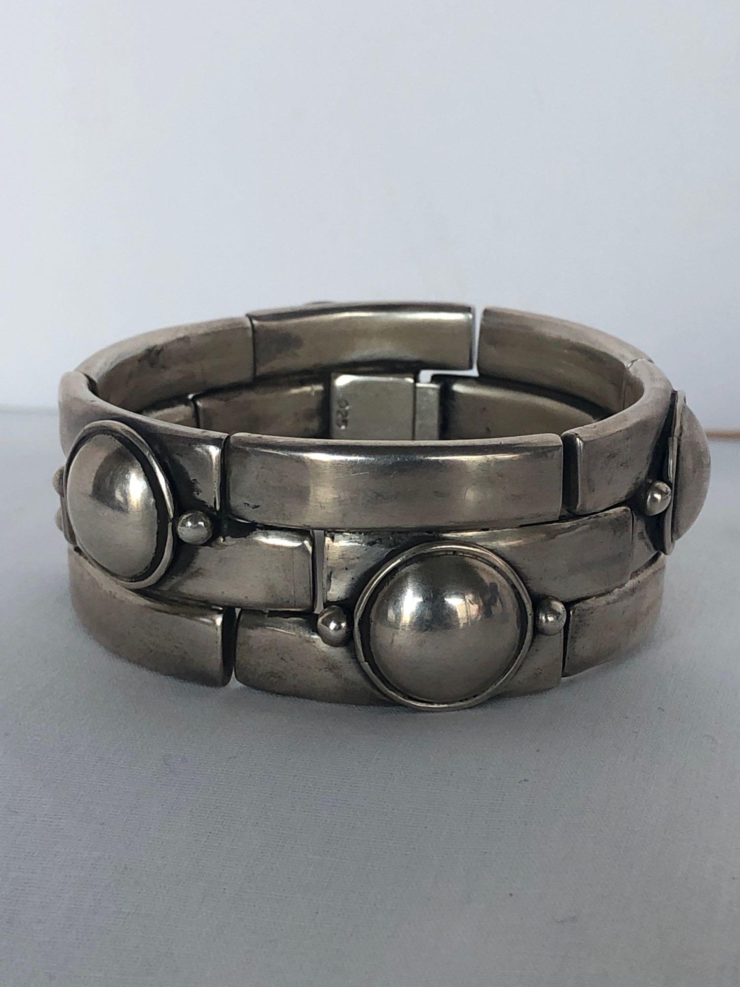Modern Sterling Link Bracelet (1 of 4)