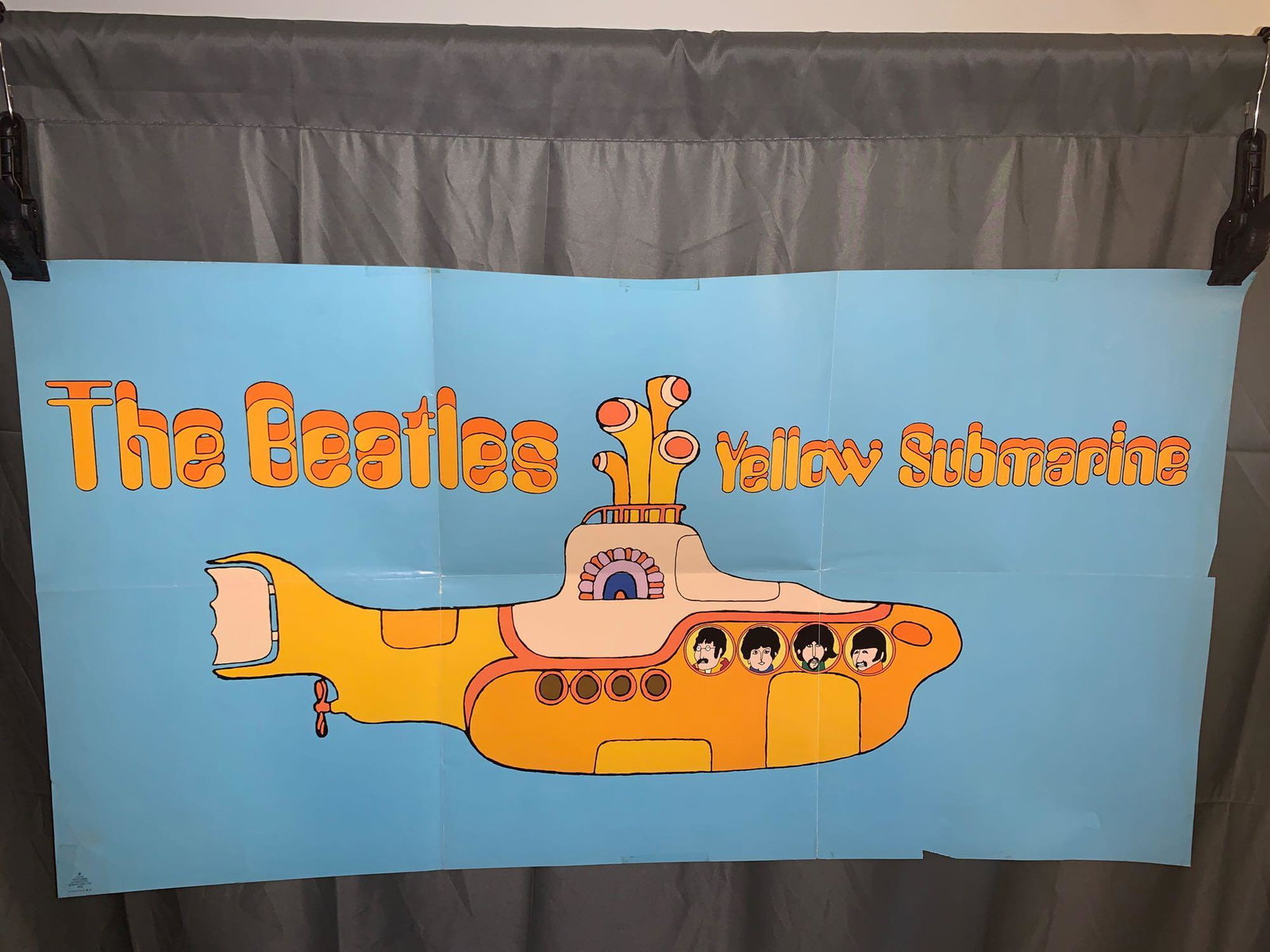 Yellow Submarine Poster from Billboard Magazine: Yellow Submarine poster from Billboard Magazine dated 1968 King Features. 37in x 20in.