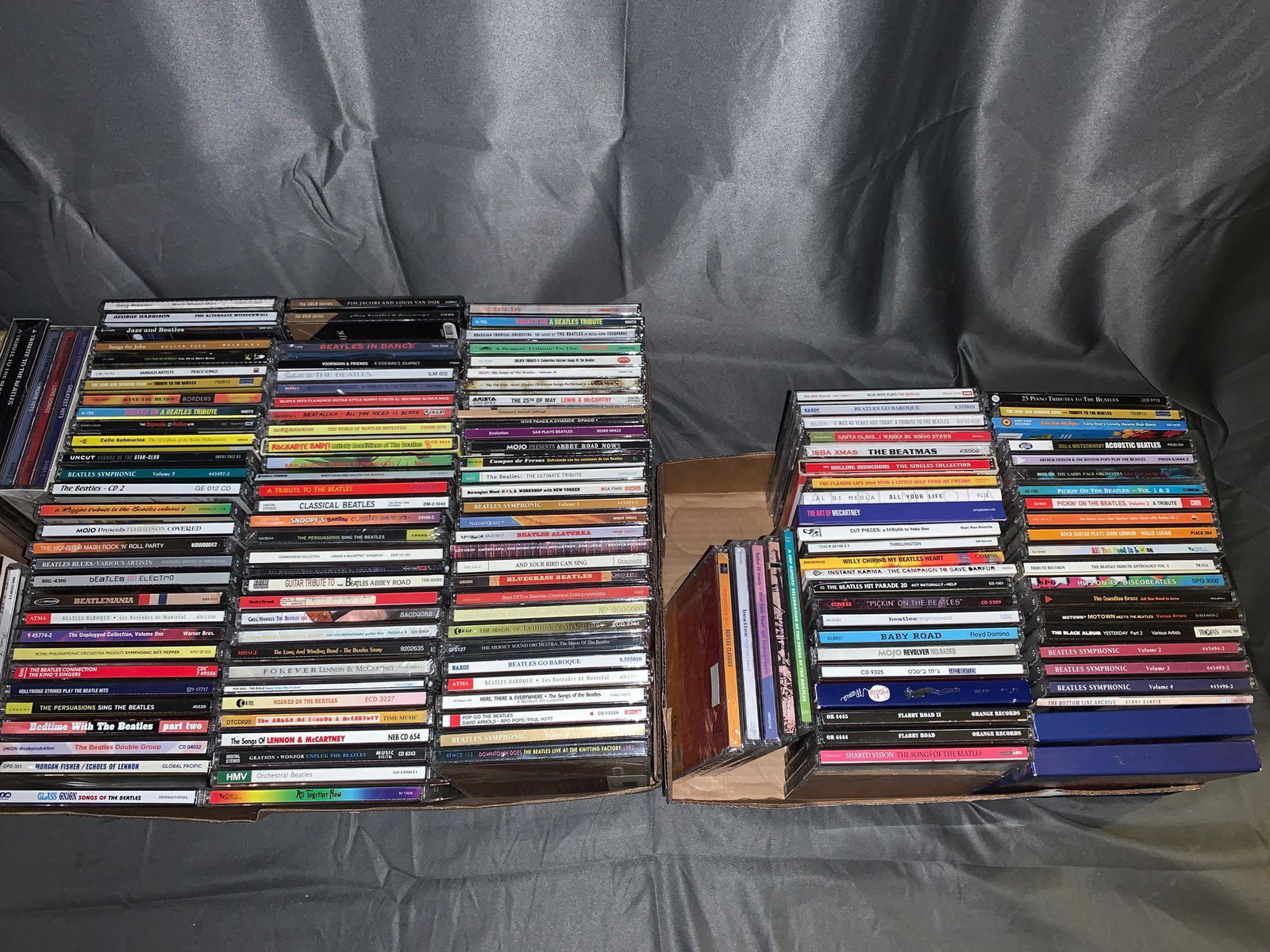 Over 125 CDs Beatles Covers: Over 125 CDs, all bands covering the Beatles amazing catalog of songs. It's all here, the Baroque Beatles and orchestrations to jazz to metal; even The Flaming Lips. Some haven't even been opened.