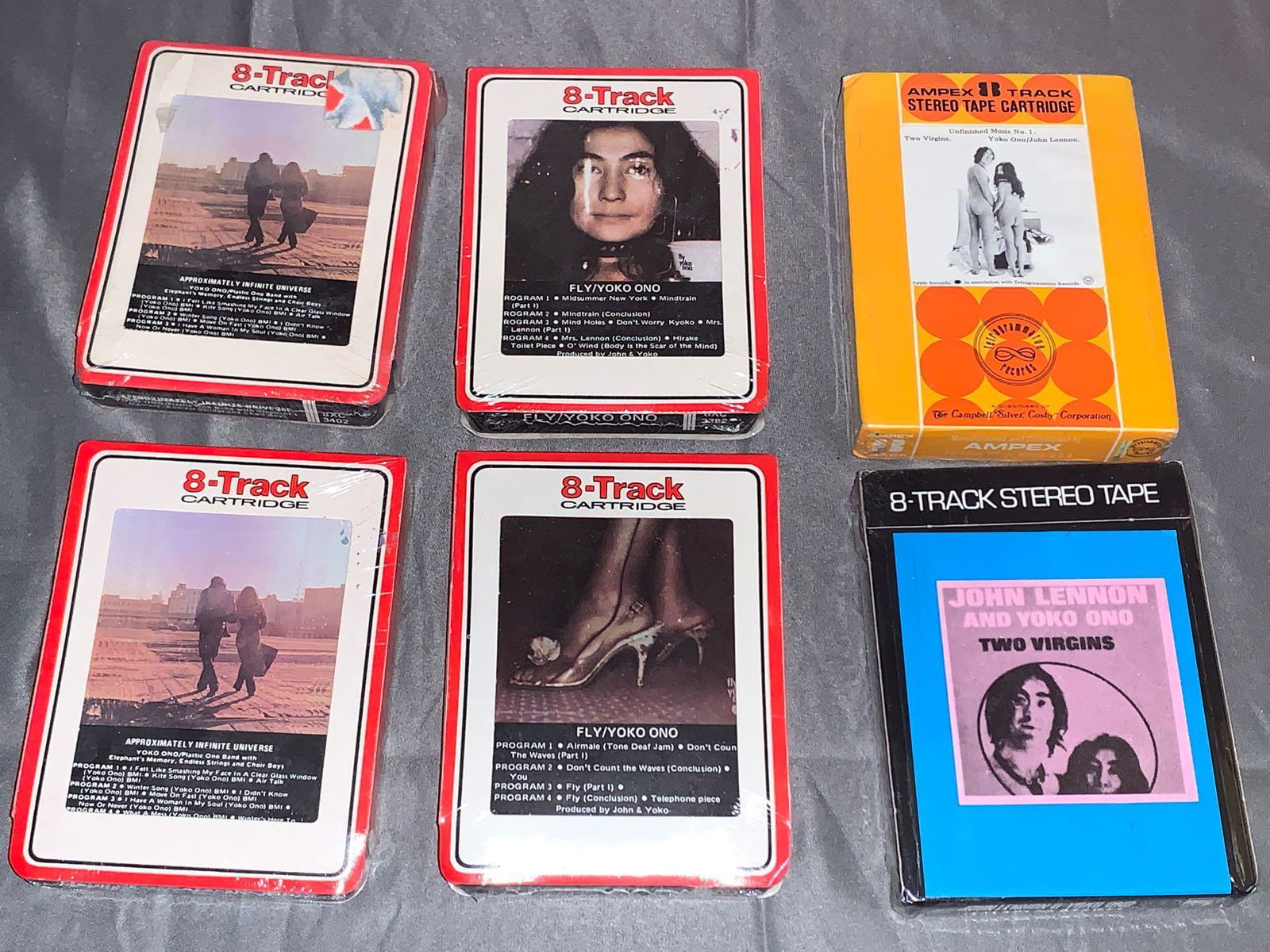 Download Six Unopened John Lennon Yoko Ono 8 Track Tapes Sep 25 2020 Briggs Auction Inc In Pa