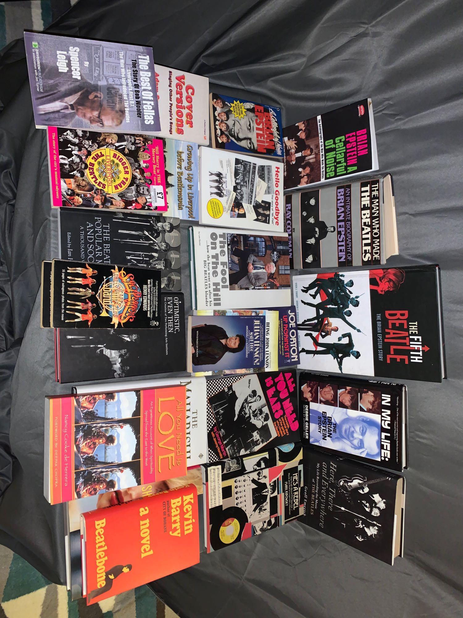 25 Beatles-related Books: A lot of 25 Beatles-related books including five books about Brian Epstein, three books about Liverpool, and many about associates of the Beatles.