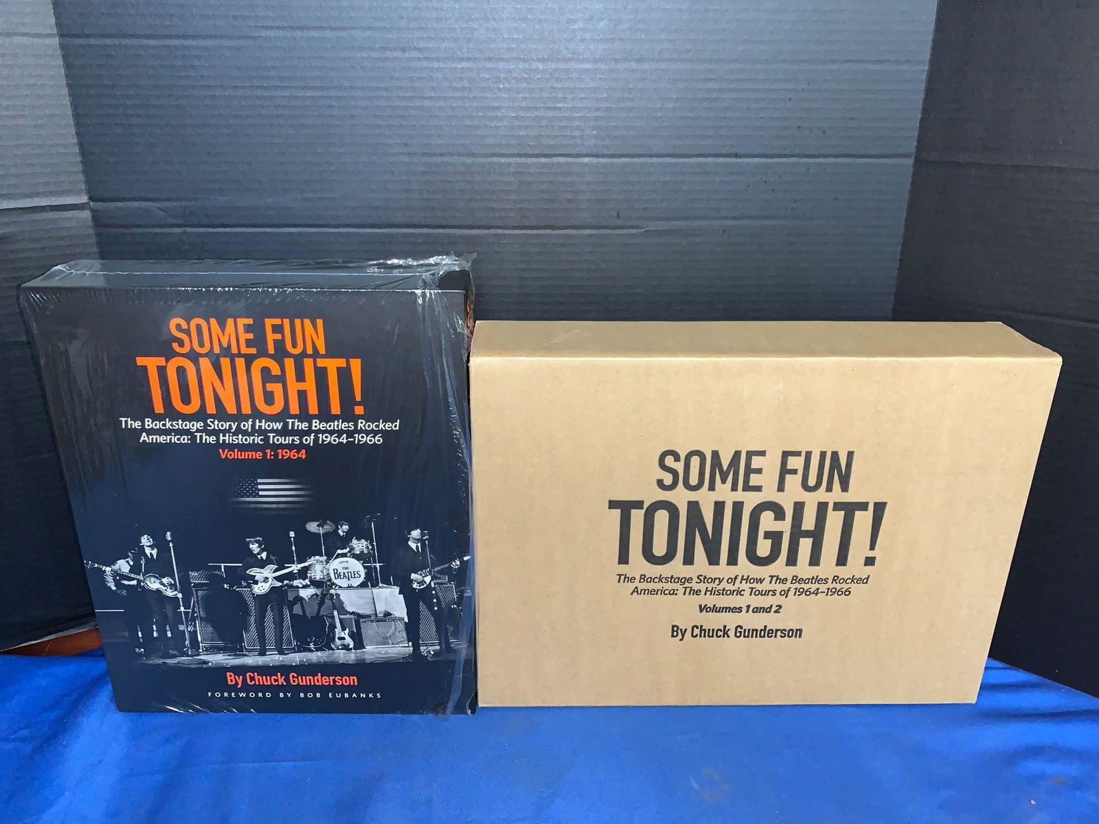 Book: Some Fun Tonight, Signed by Author: "Some Fun Tonight", signed by author Chuck Gunderson, a two-volume set in slipcase and original shrink wrap, and with custom shipper.